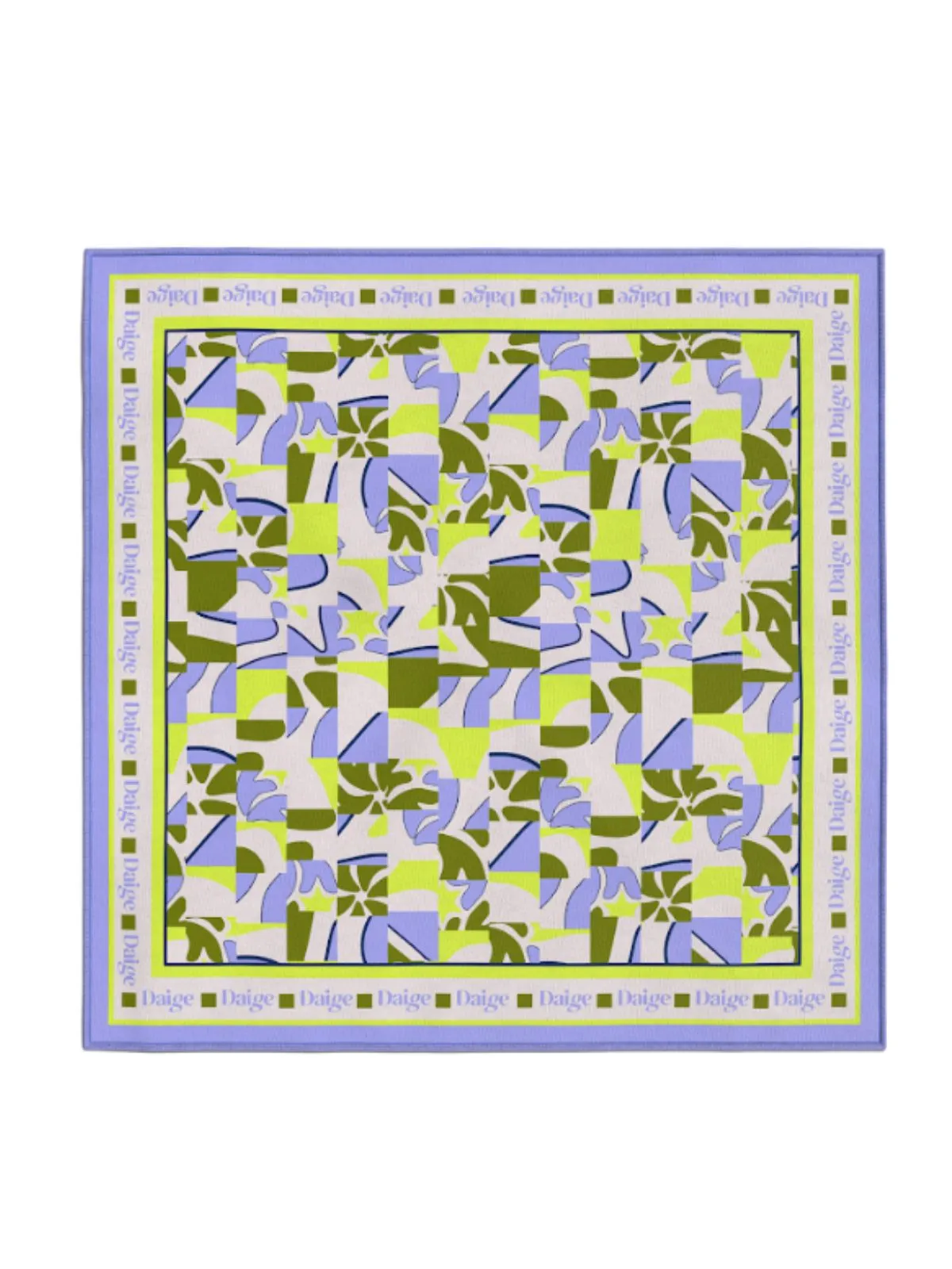 LIRIO silk scarf - tile print