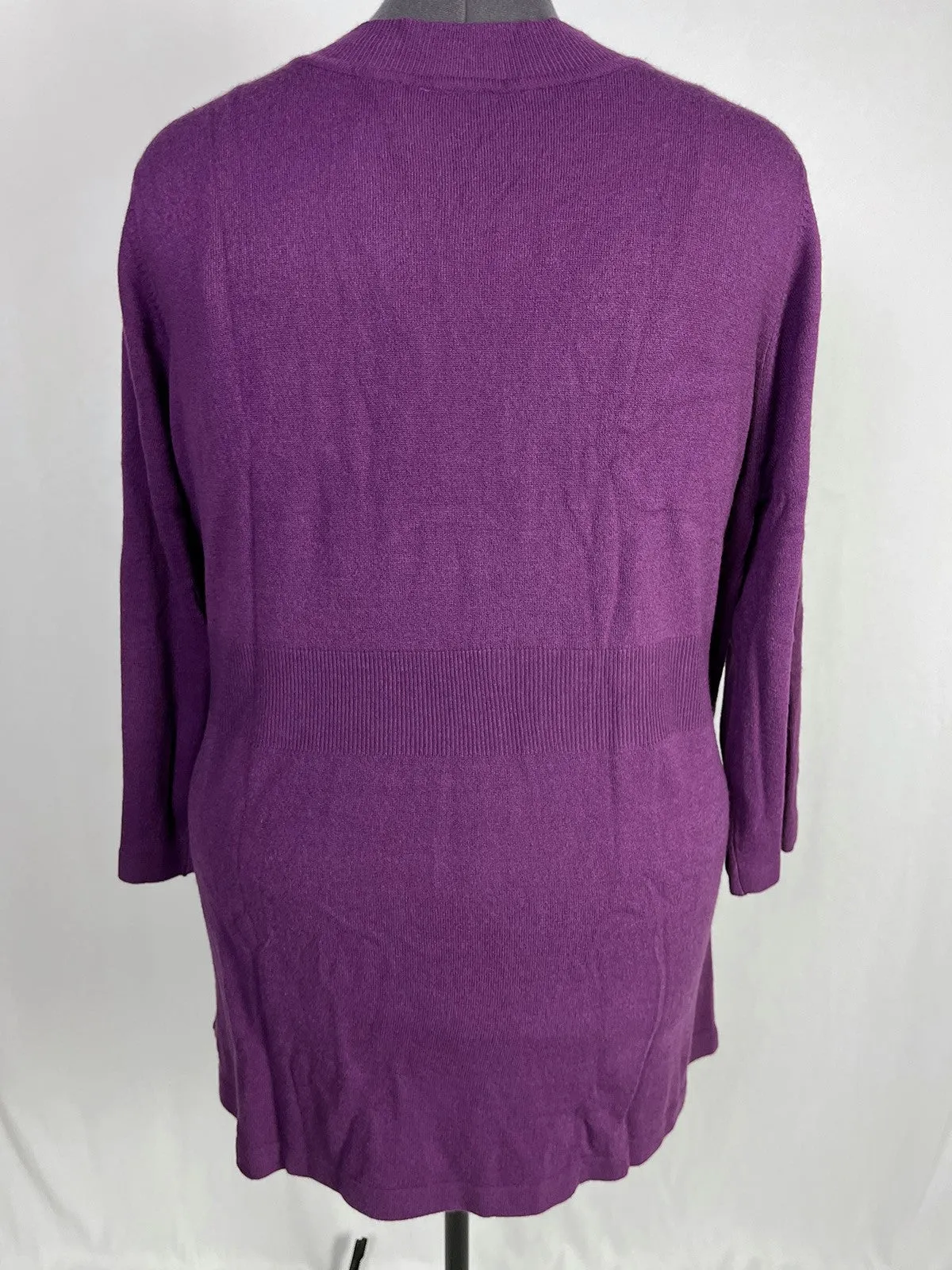 Liz & Me Size 4X (30/32) Magenta Purple Sweater NWT