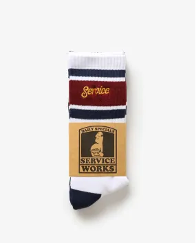 Logo Ringer Socks WHITE