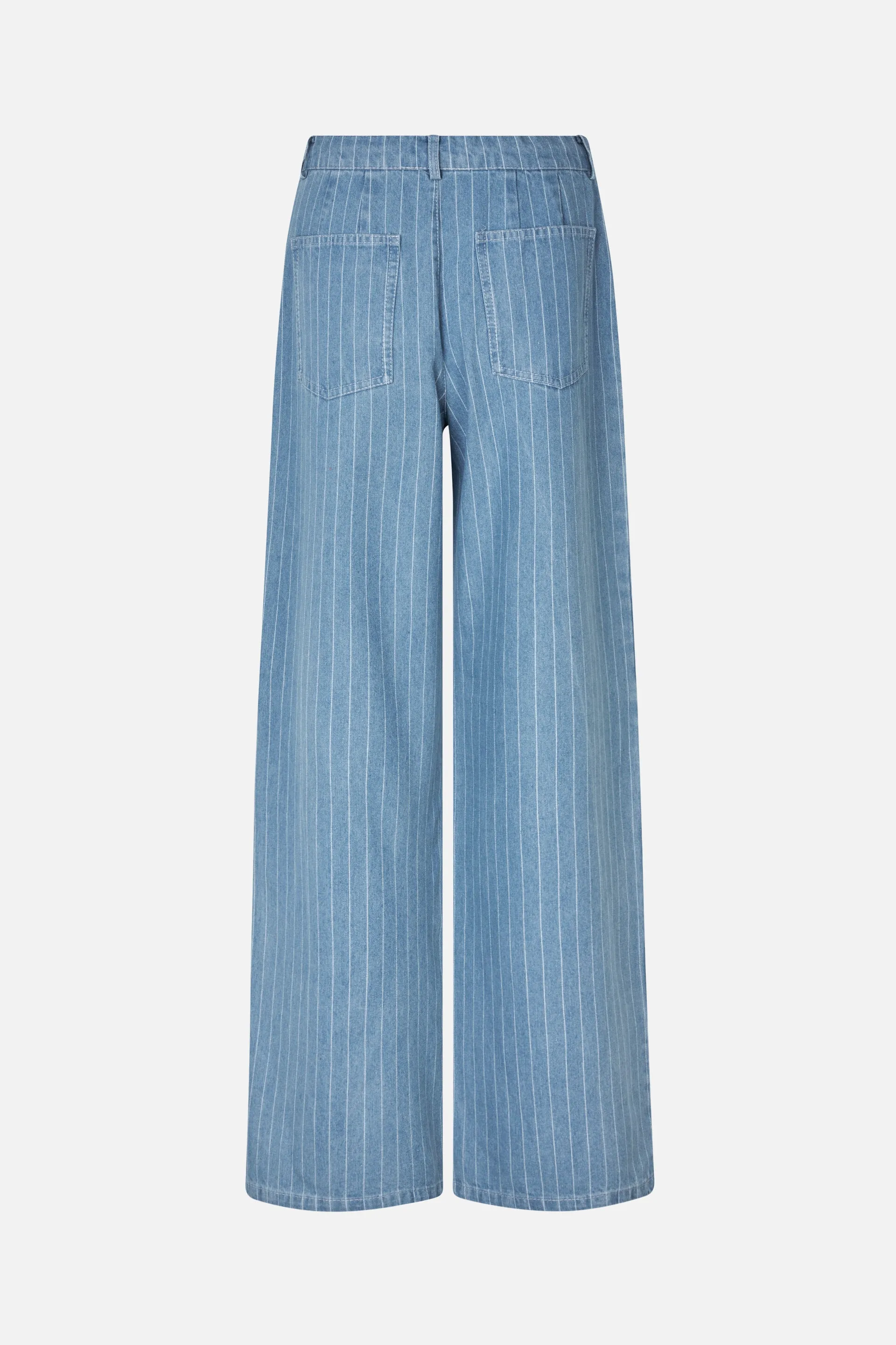 NANNY | Blue Pinstripe Denim