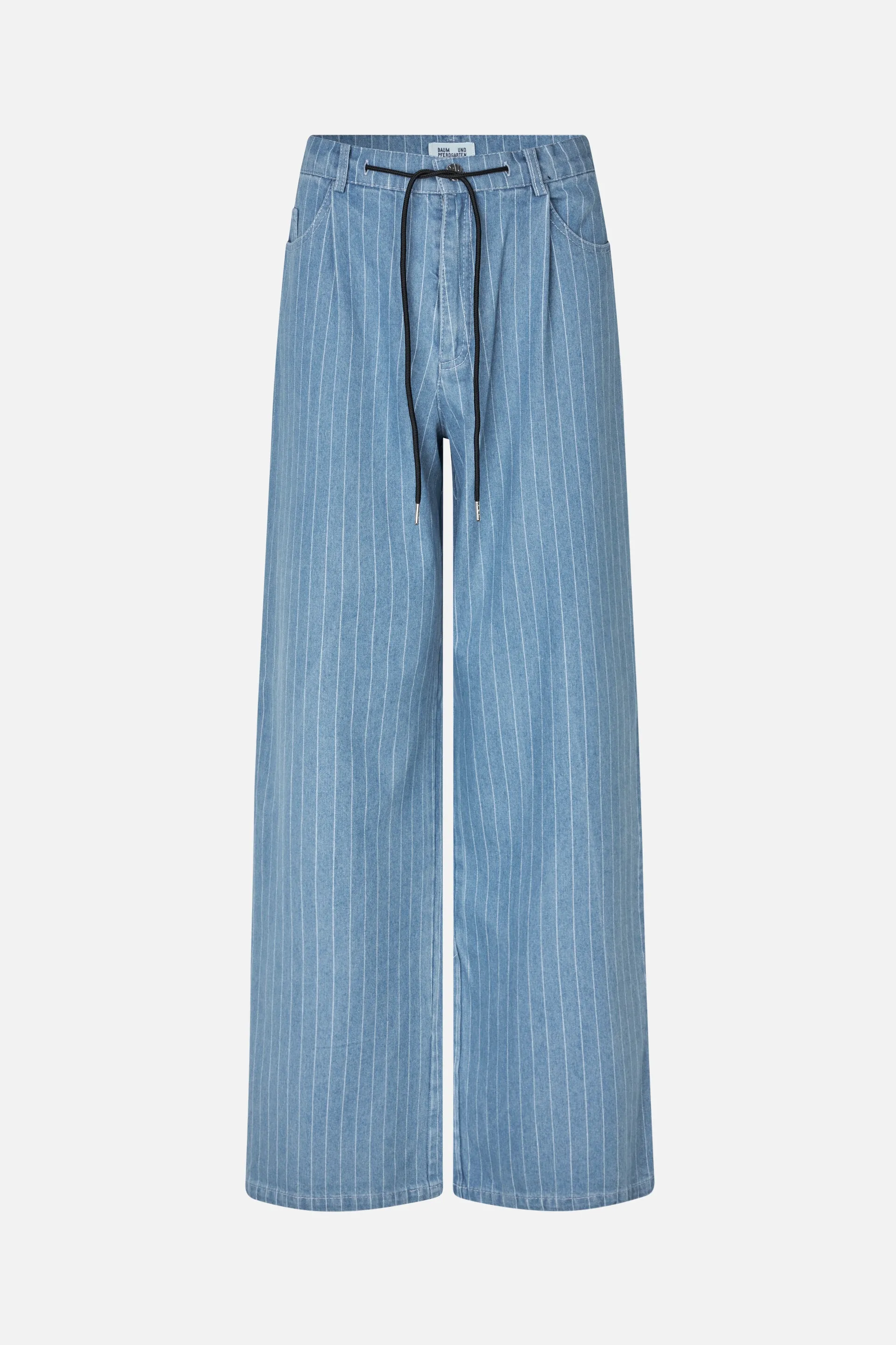 NANNY | Blue Pinstripe Denim