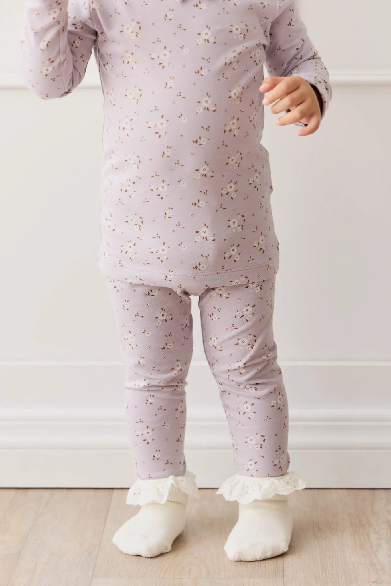 Organic Cotton Everyday Legging - Lulu Bloom Iris