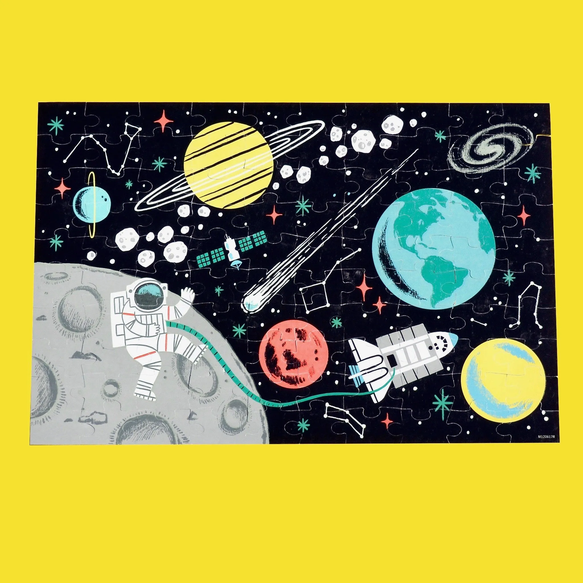 Outer Space Glow-in-the-Dark 100 Piece Puzzle