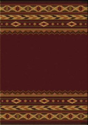 "Cimmaron - Red"  Area Rugs - Choose from 6 Sizes!