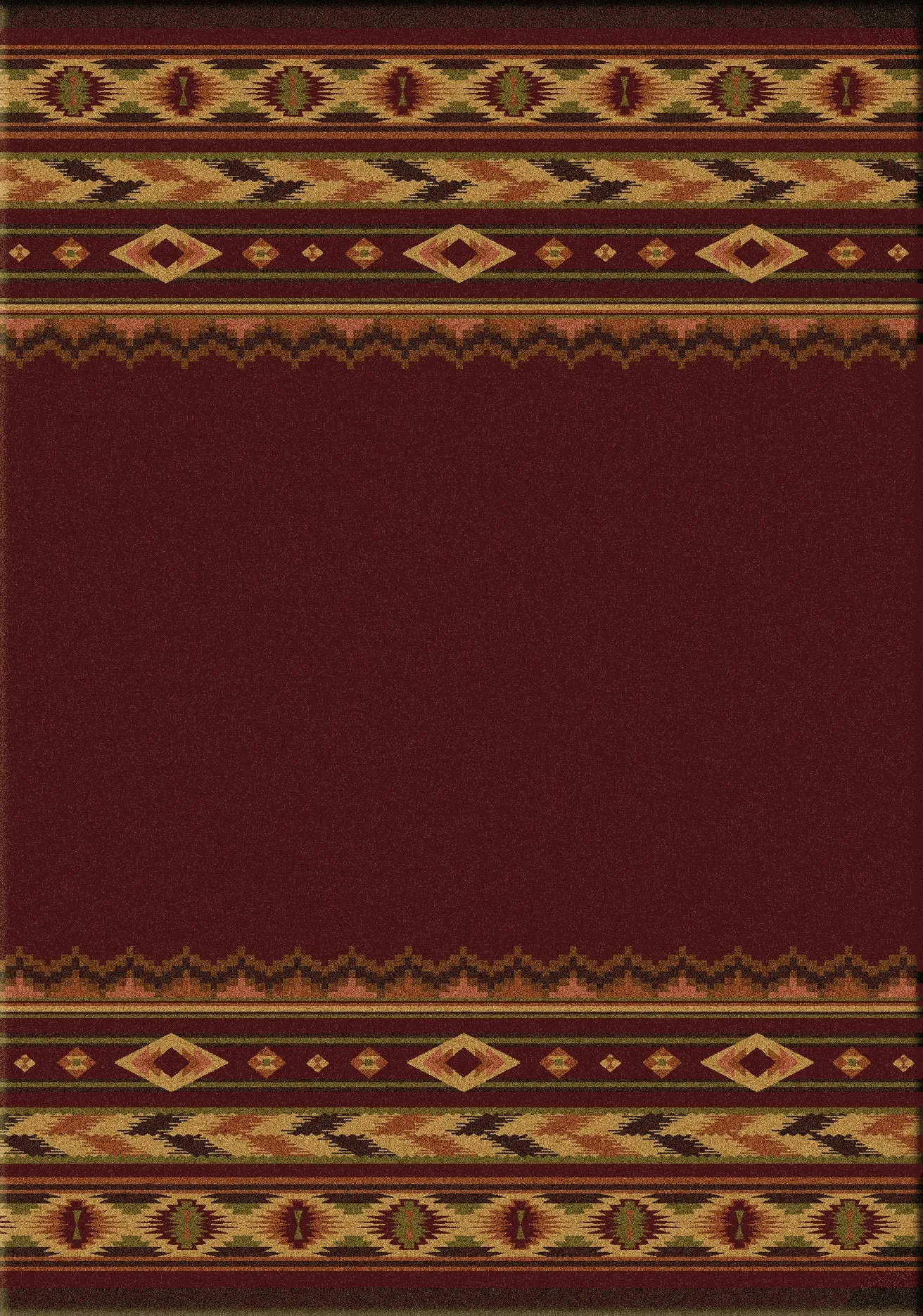 "Cimmaron - Red"  Area Rugs - Choose from 6 Sizes!