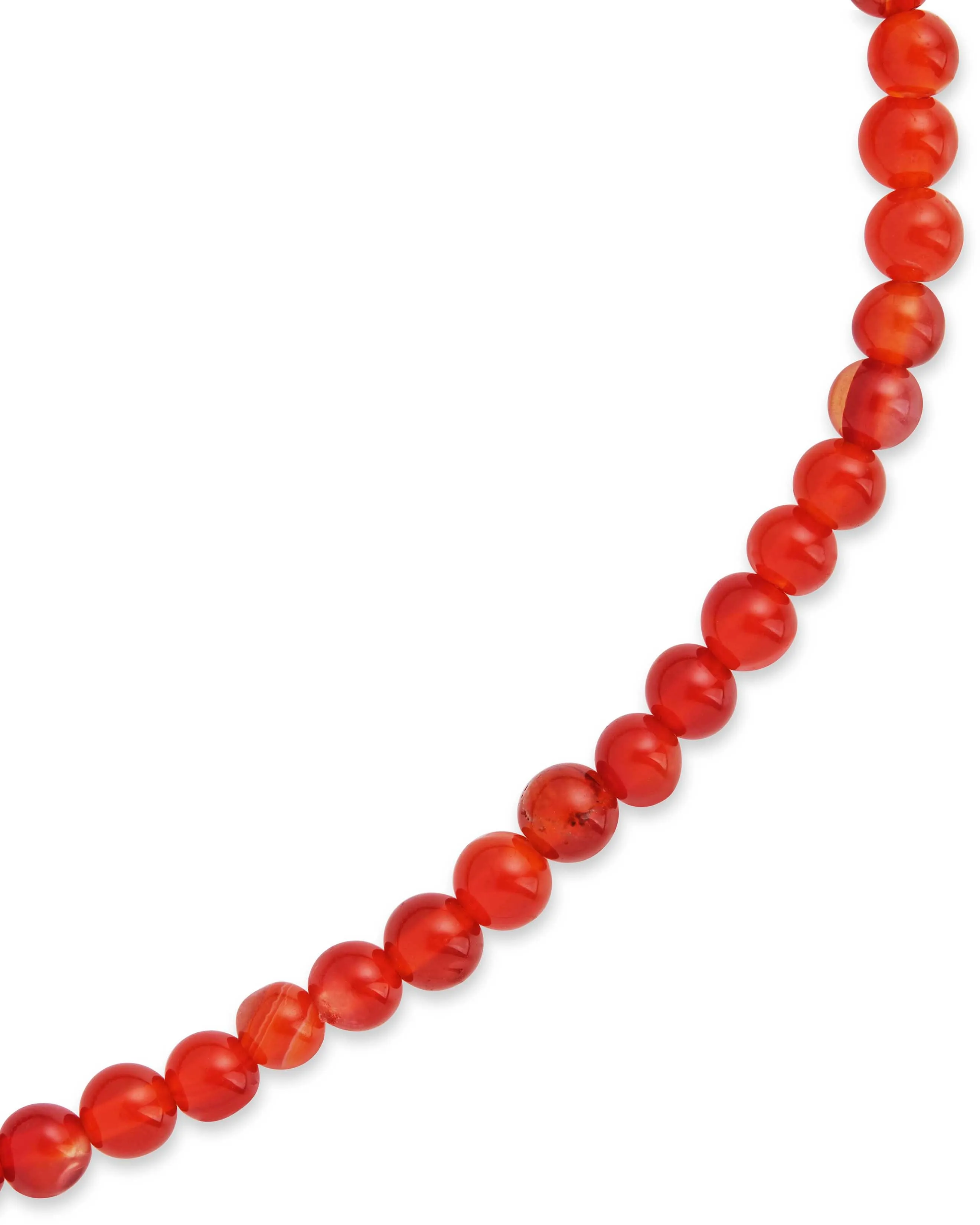 Red Agate Beaded Stretch Bracelet