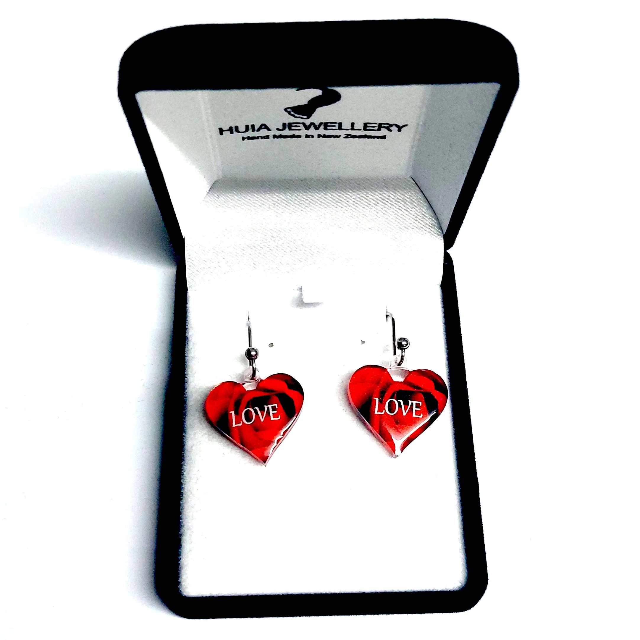 Red Heart Earrings