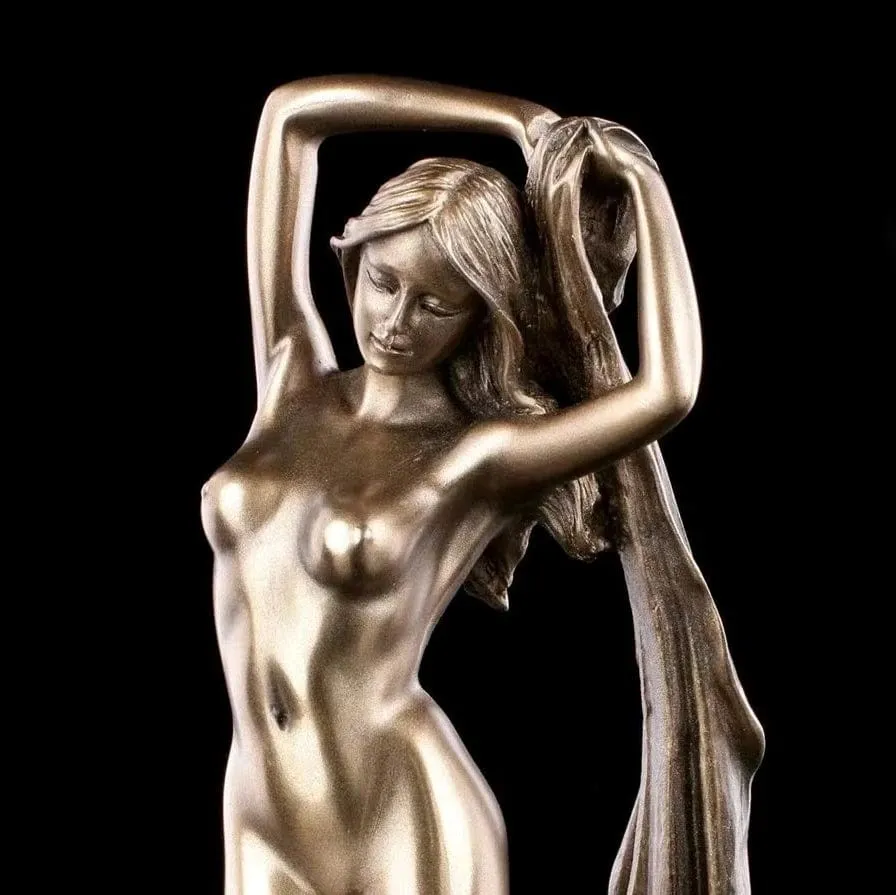 Resin Nude Lady Statue | Sexy Bathroom Sculpture | Body Art Girl Ornament | Handicraft Bedroom Décor