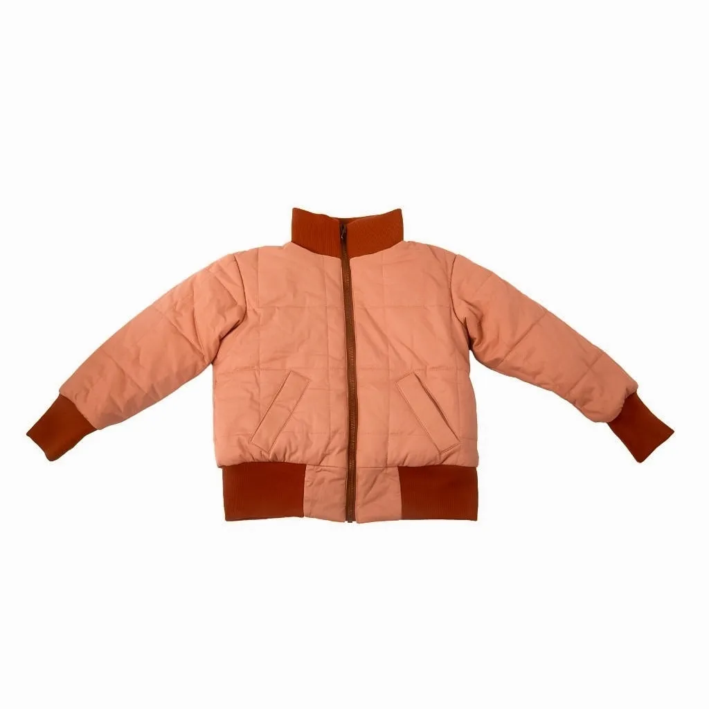 Reversible Bomber Jacket - Sunset   Sunset Gingham