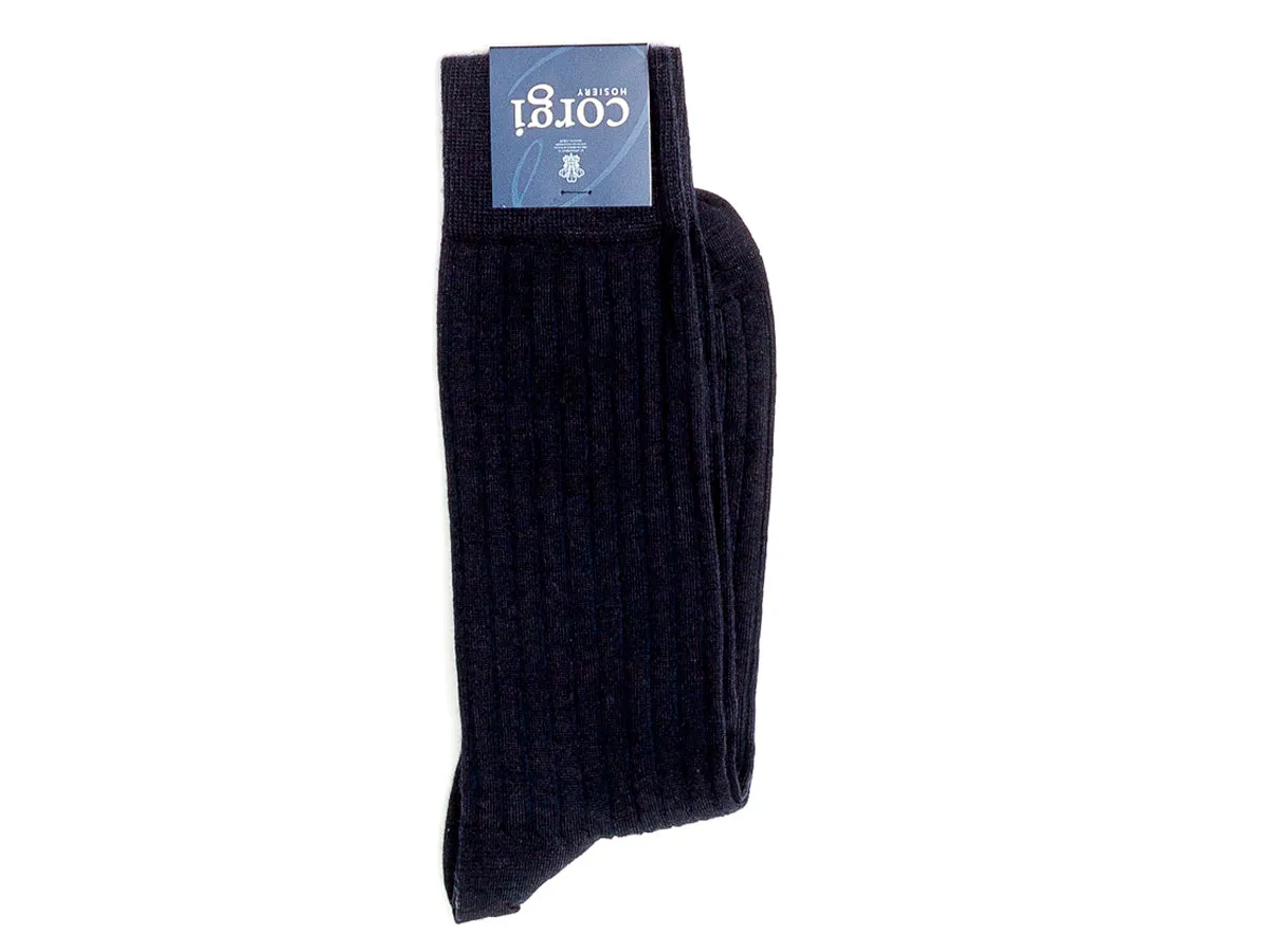 Ribbed Socks Black