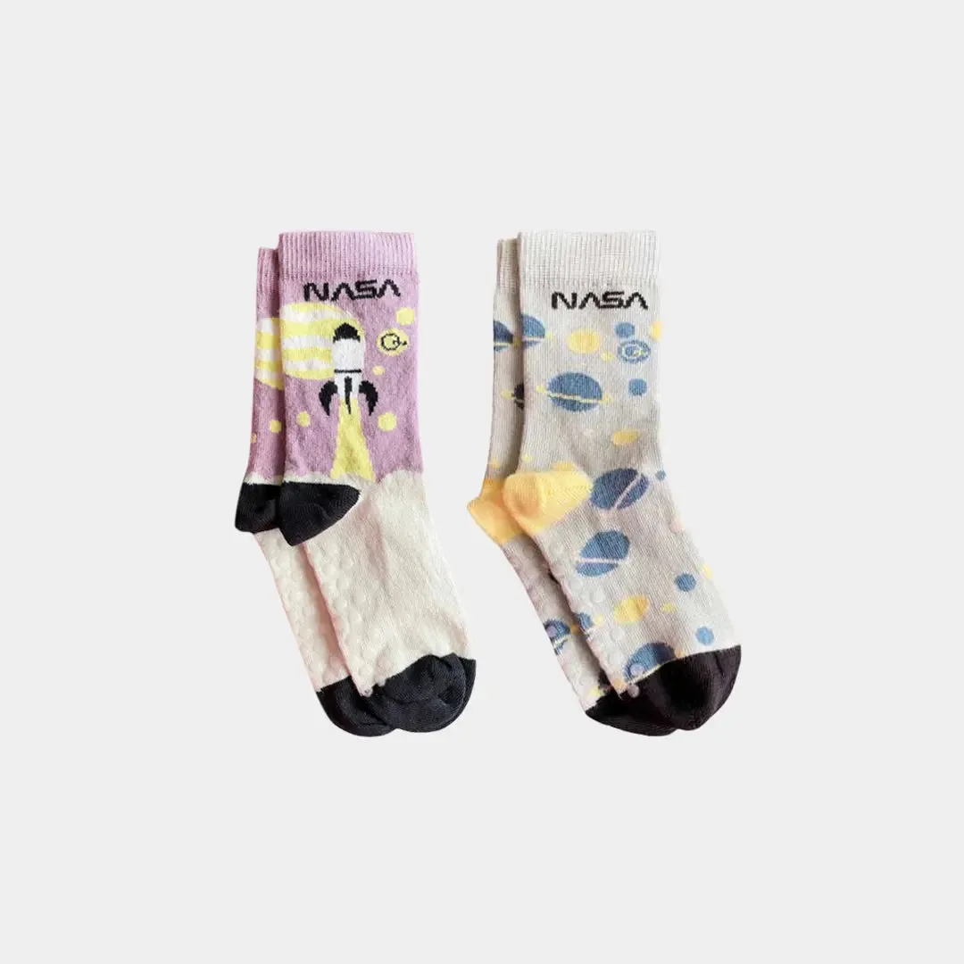 Space Organic Cotton Socks - Kids