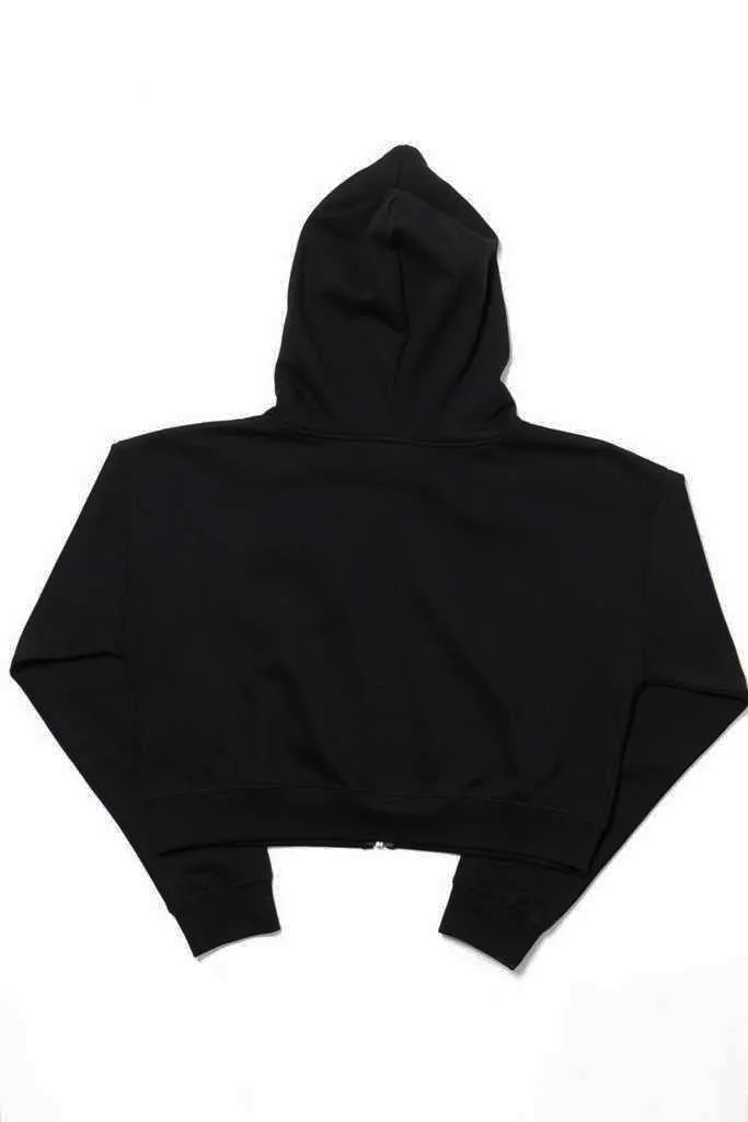 Spinnerette Cropped Zip Hoodie