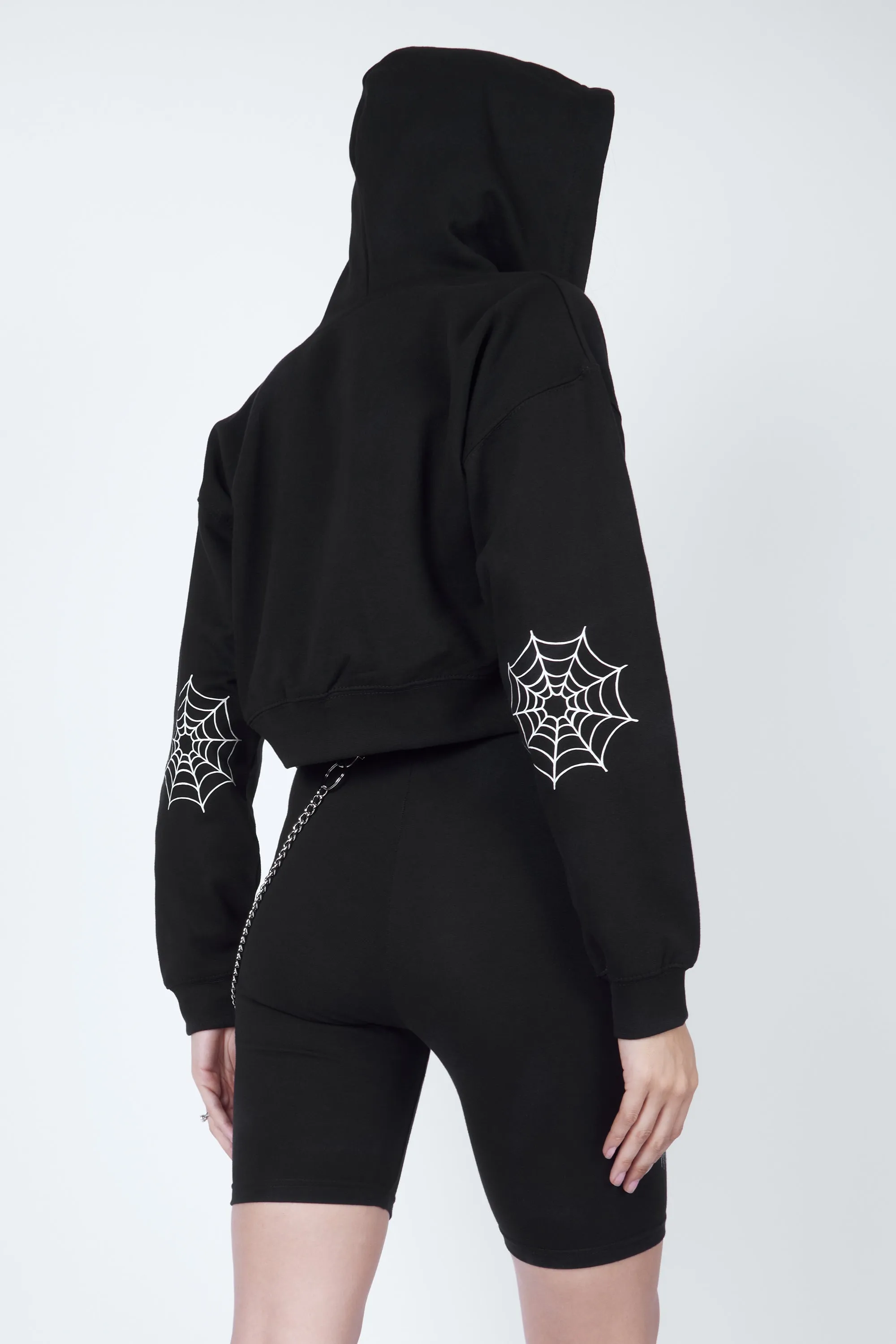 Spinnerette Cropped Zip Hoodie