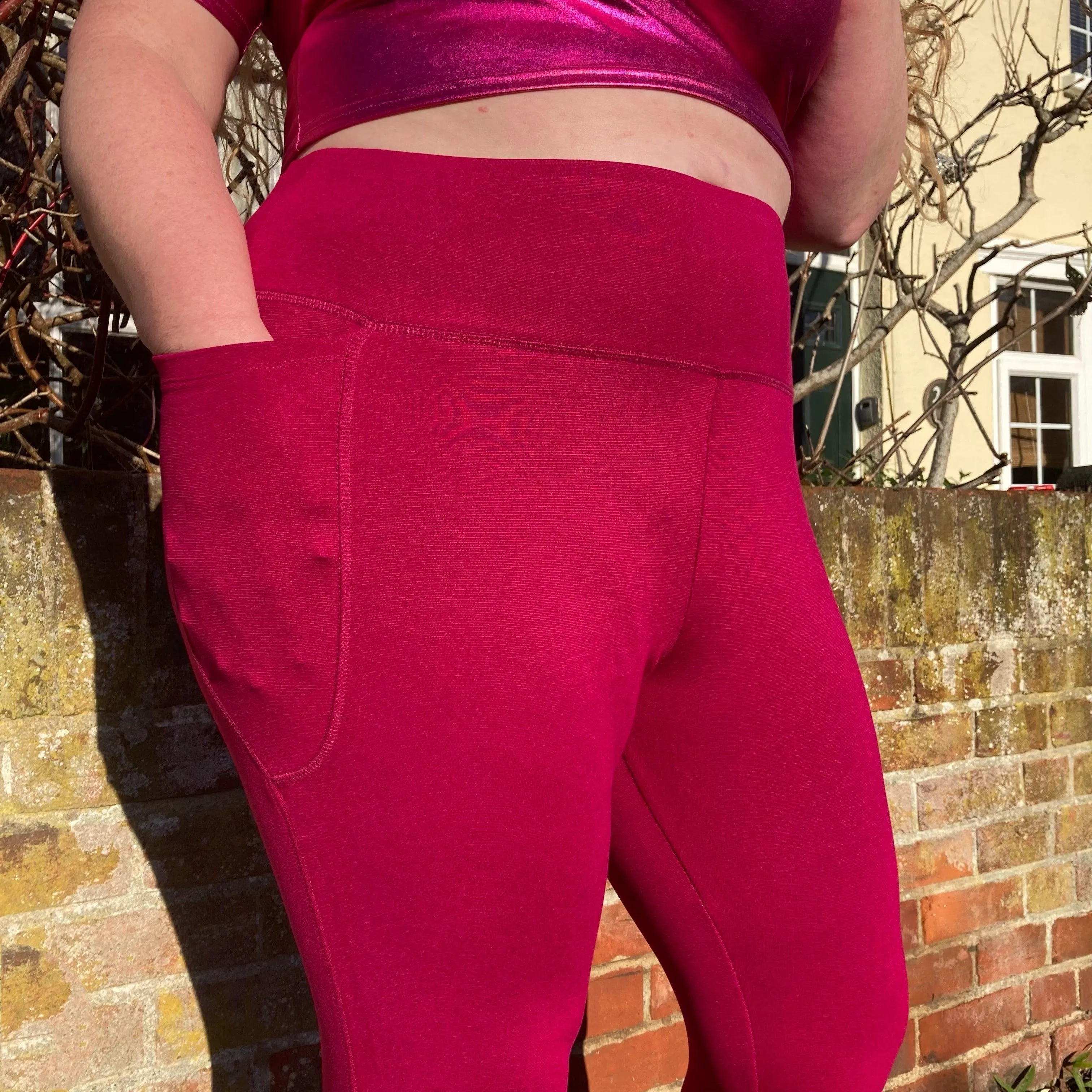 Squat-sichere - 7/8 Leggings - Raspberry Pie