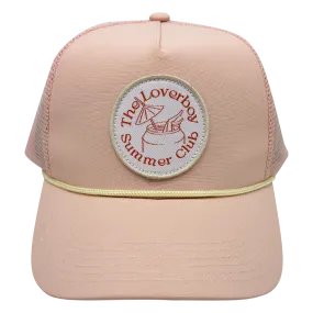 Summer Club Trucker Hat - Salmon