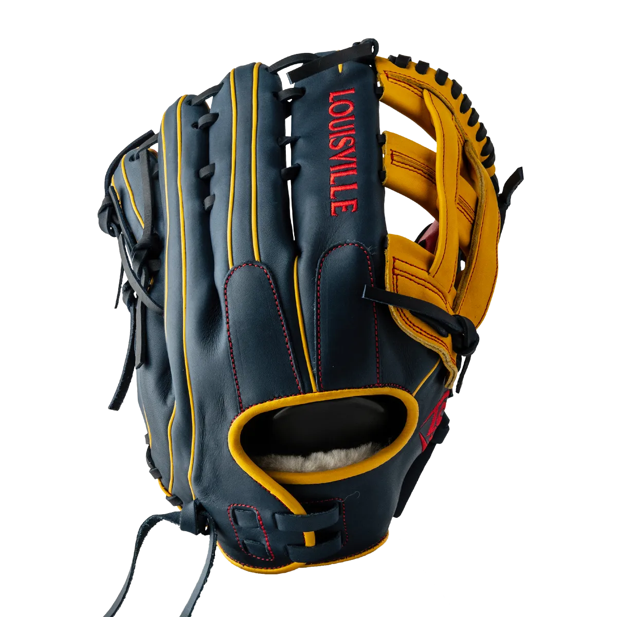 Super Z Slowpitch Fielding Glove 24 - Red - Navy - Yellow