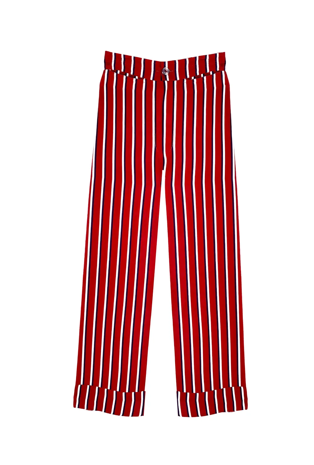 The Charlie Pant - Purple Pinstripe