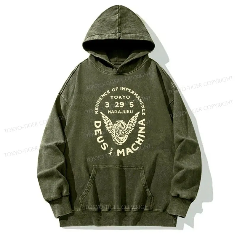 Tokyo-Tiger Deus Ex Machina Tokyo Washed Hoodie