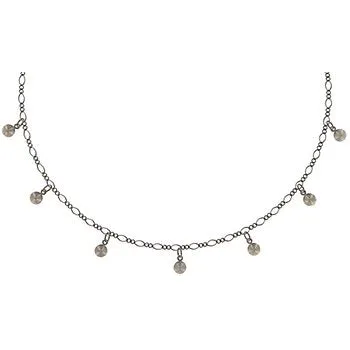 Tutui Collection Drop Crystal Necklace in Red Siam