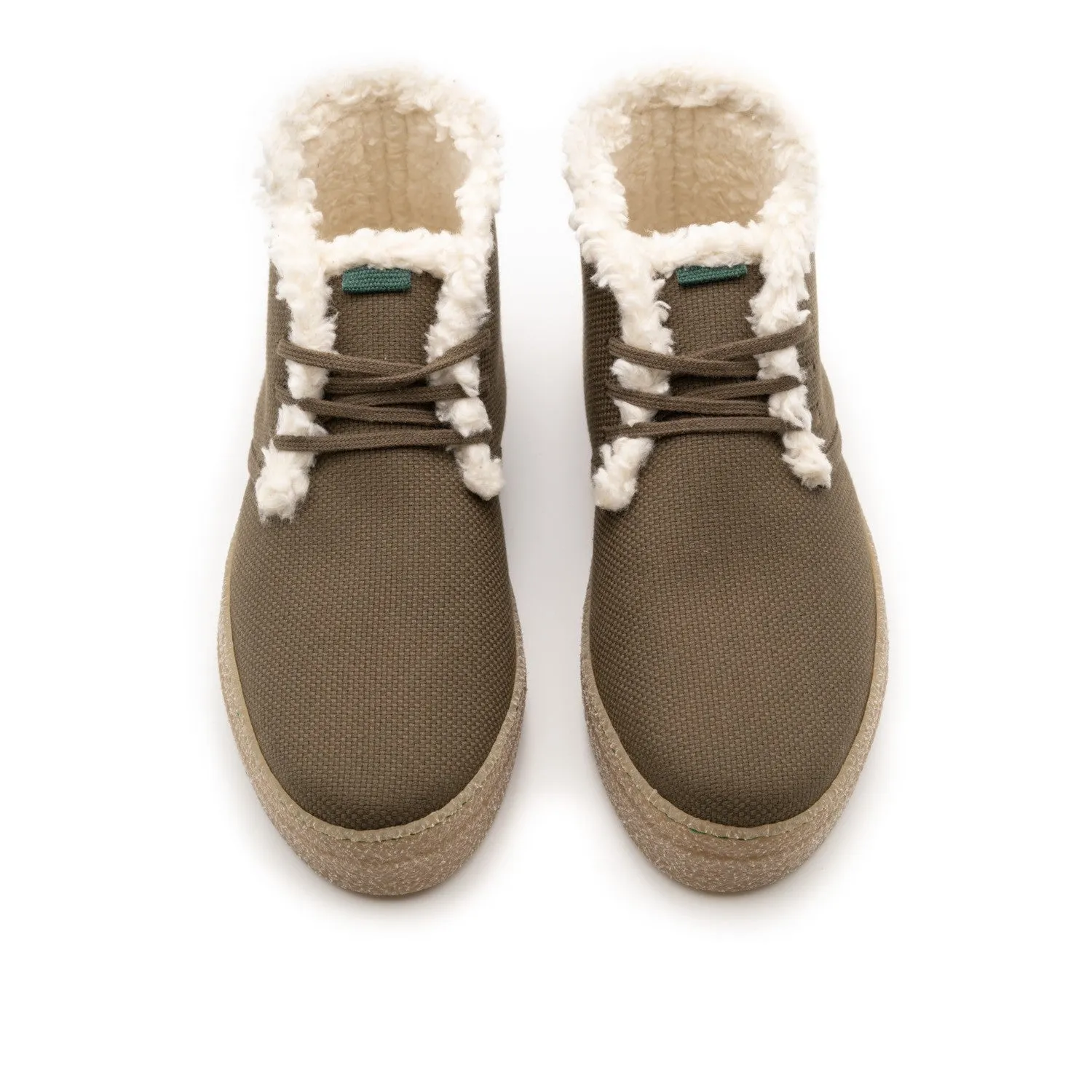 Vegan winter bootie khaki VAN006