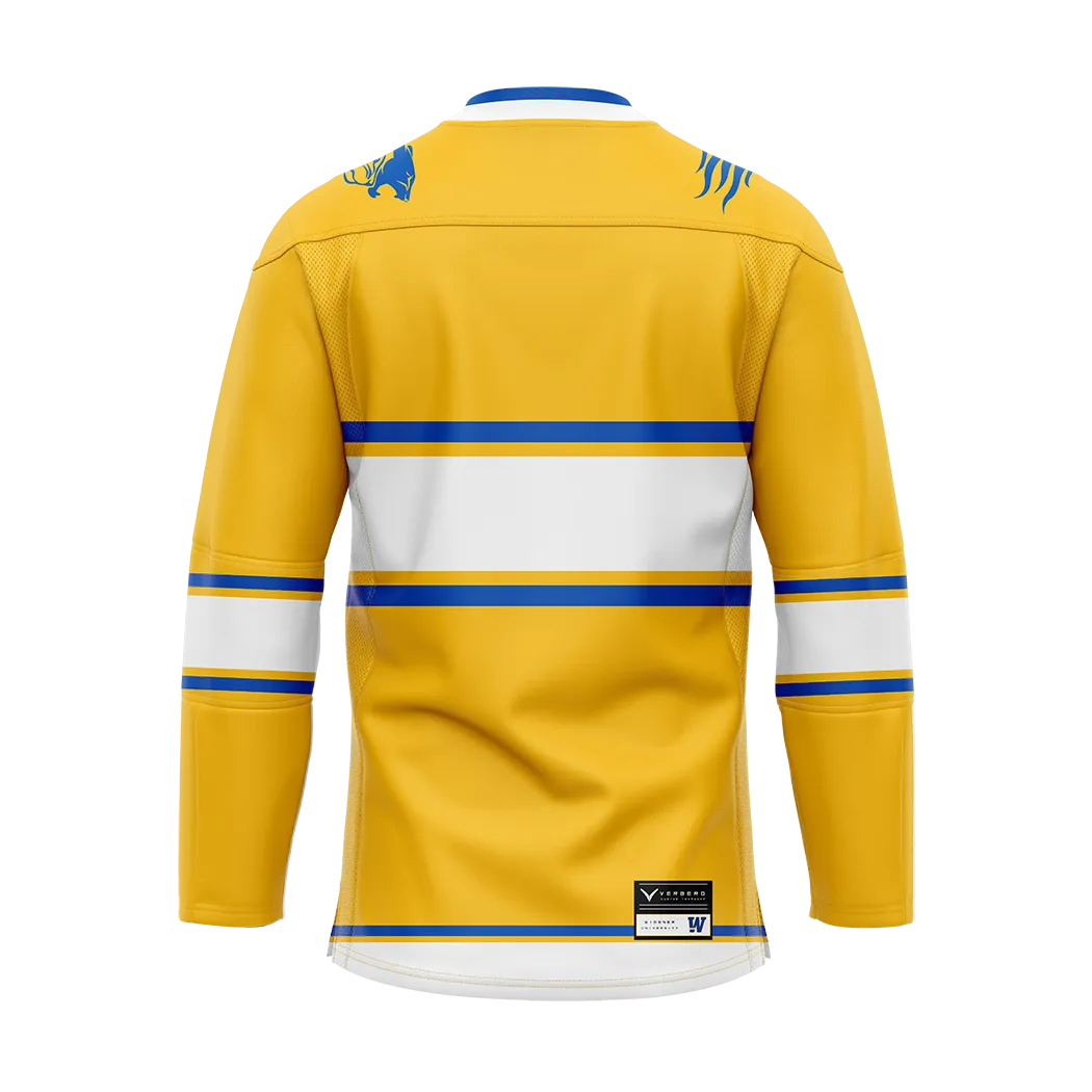 Widener Yellow Replica Sublimated Jersey