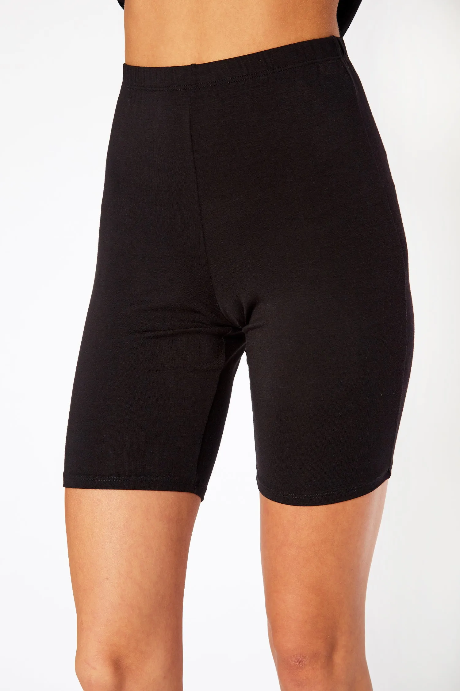 Women's Basic Solid Half Leggings