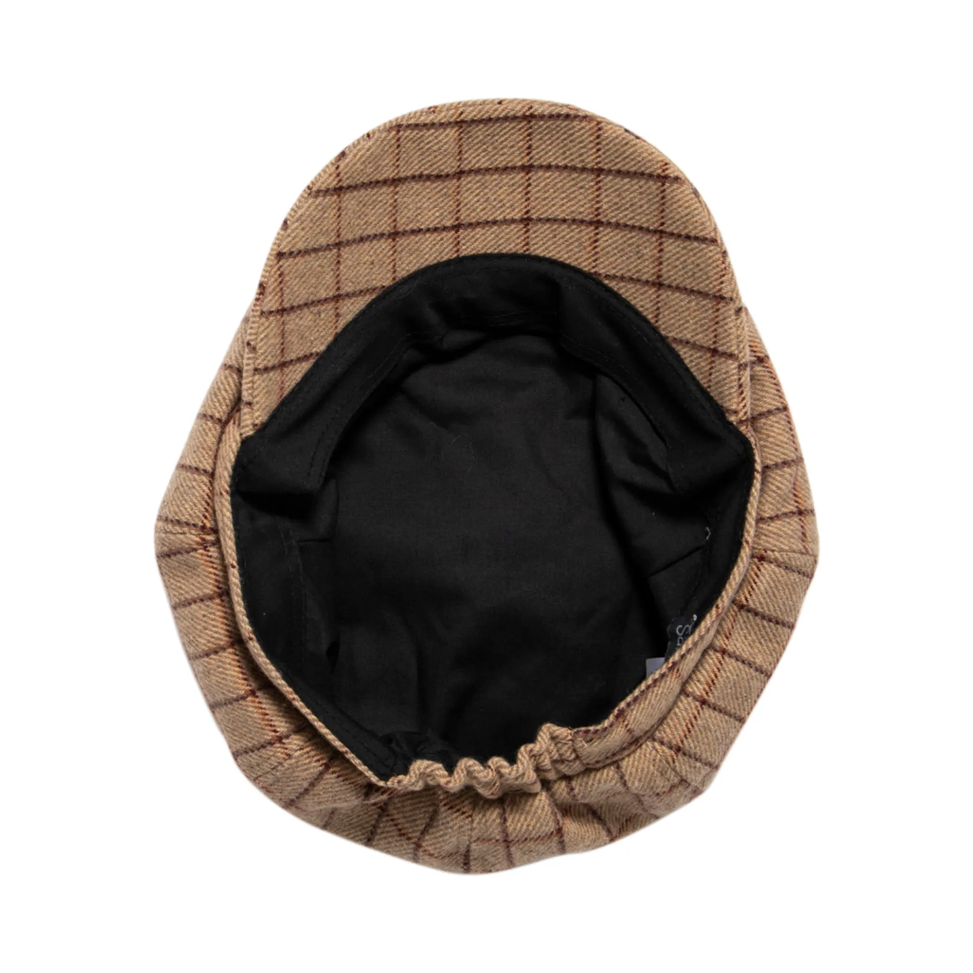 Women's Panel Baker Boy Cap w/Stetch back