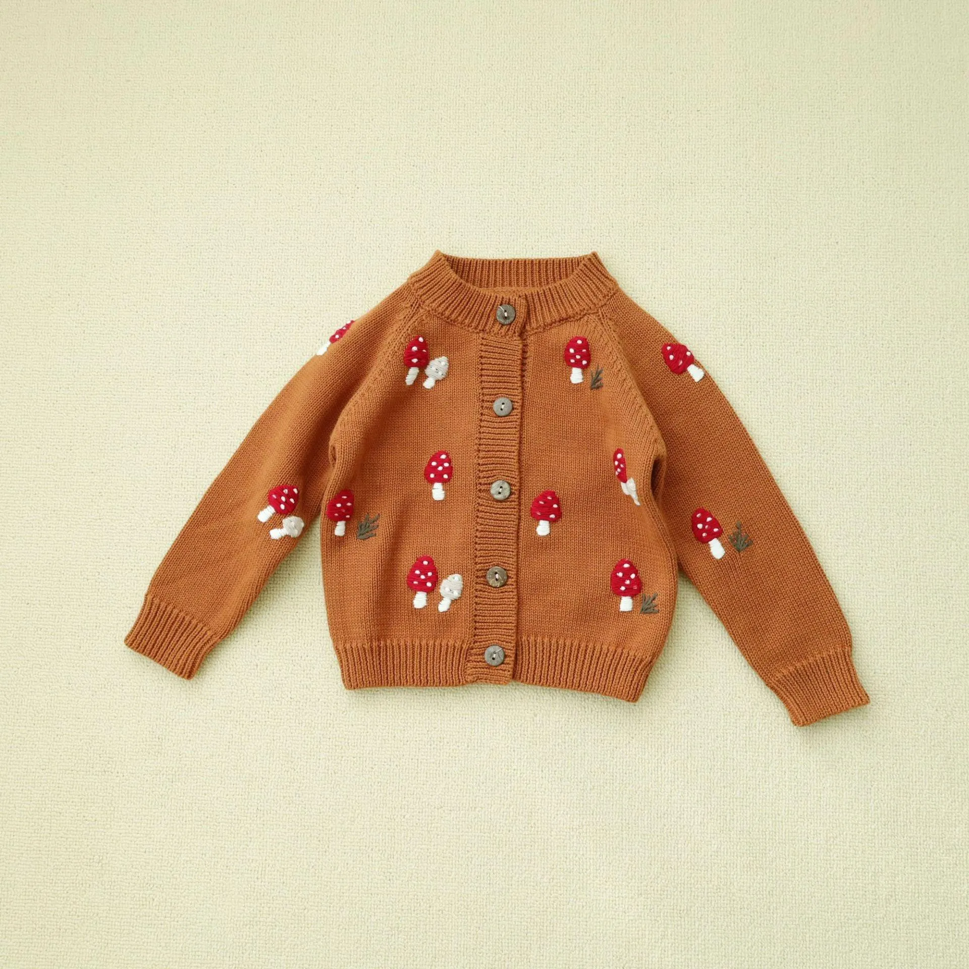 Woodland Whimsy Mushroom Cardigan